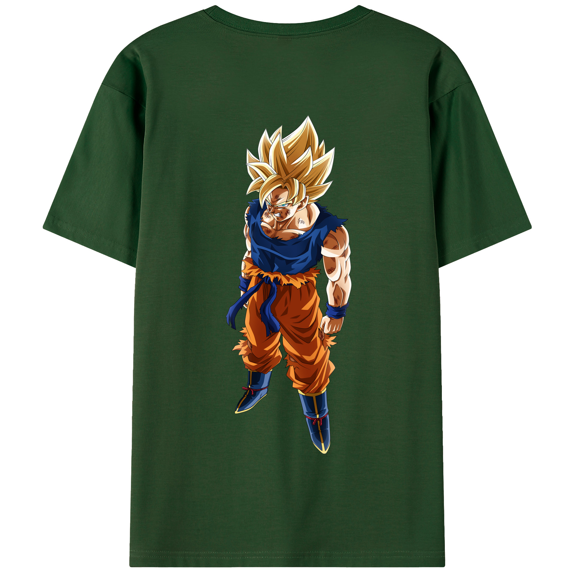 （画像用） ドラゴンボール 孫悟空（そん ごくう）Son Goku カカロット DRAGON BALL Kakarotto 綿100％半袖Tシャツ（背面プリント）